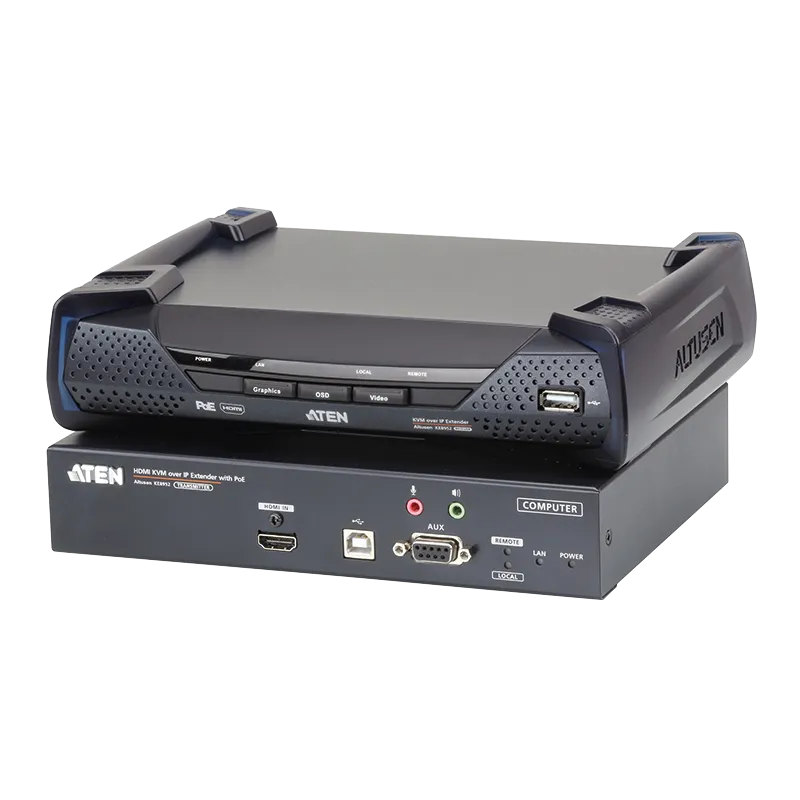 HDMI 4K Einzeldisplay KVM over IP Verlängerung mit PoE