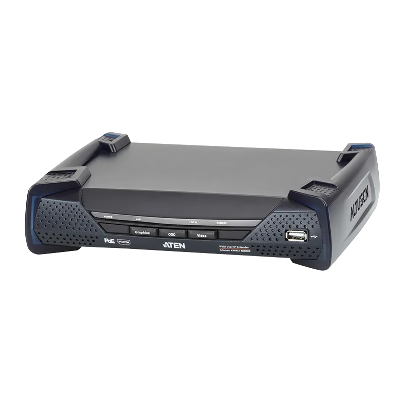 HDMI 4K Einzeldisplay KVM over IP Empfänger mit PoE