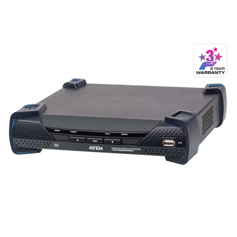 5K DisplayPort Dual Display KVM über IP Empfänger, Aten KX9980R