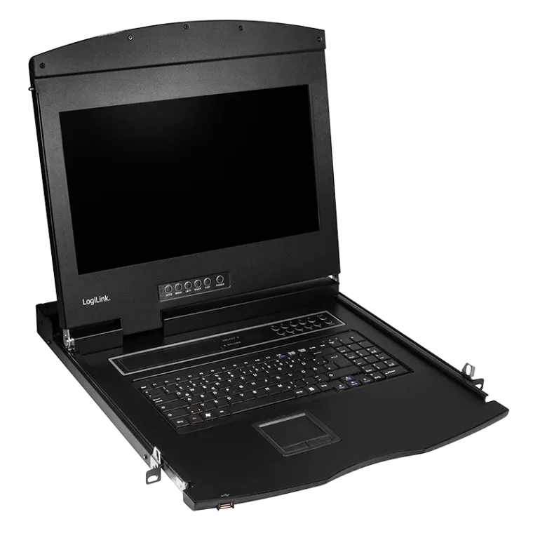 KVM-Konsole mit 17" Bildschirm, HDMI, Full HD, USB-A, PS/2