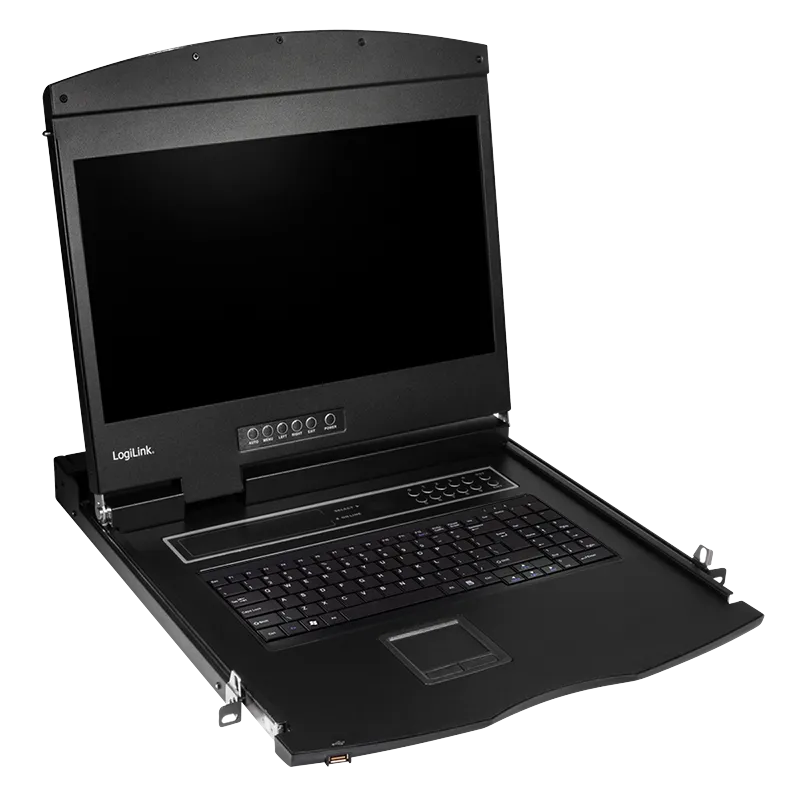 KVM-Konsole mit 19" Bildschirm, HDMI, Full HD, USB-A, PS/2