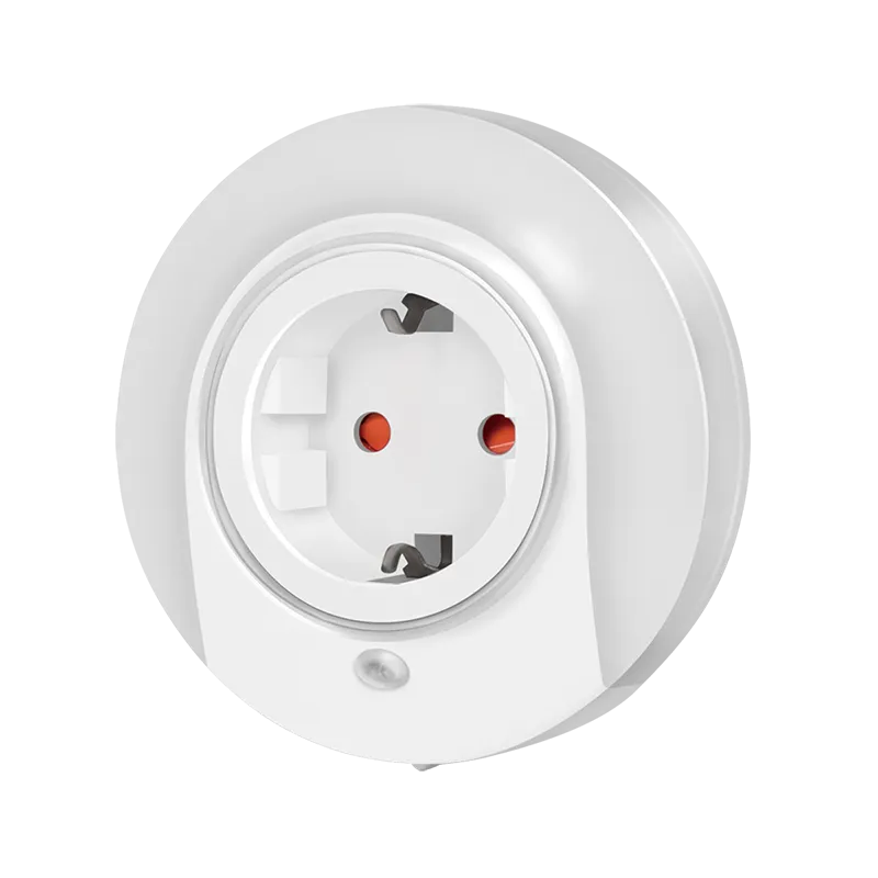 LED-Nachtlicht mit Durchgangsstecker und Dämmerungssensor, 3528 LED x7