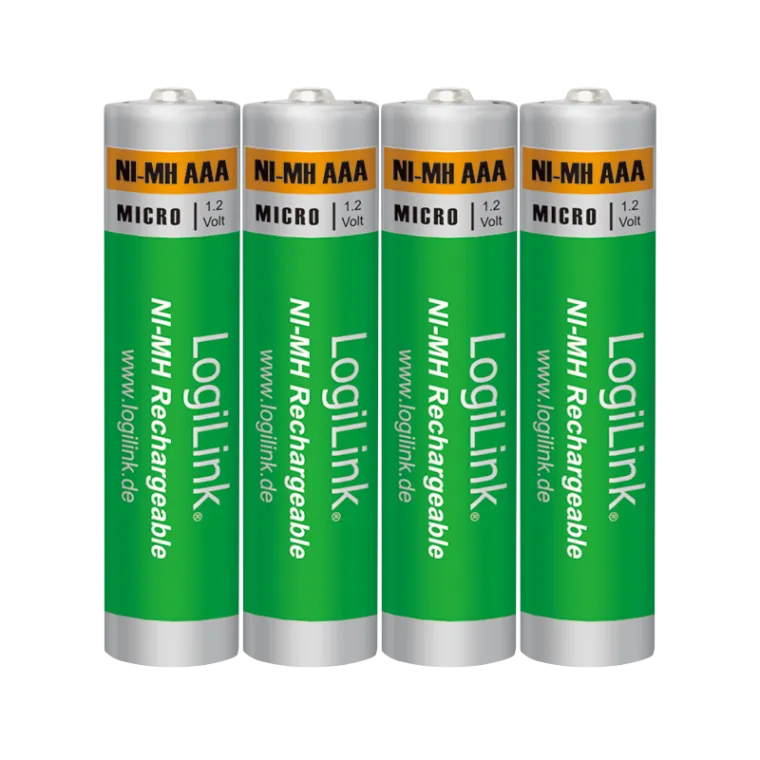 AAA NiMH-Akkus, Micro, 1,2V, 4 Stk.
