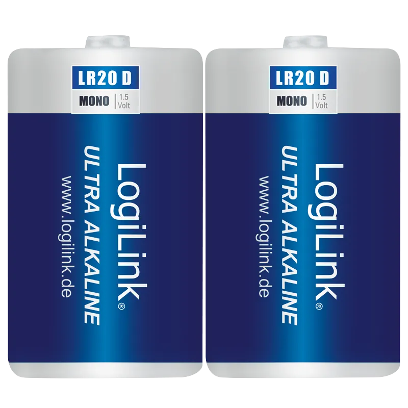 Ultra Power D Alkaline Batterie, Mono, 1,5V, 2 Stk.