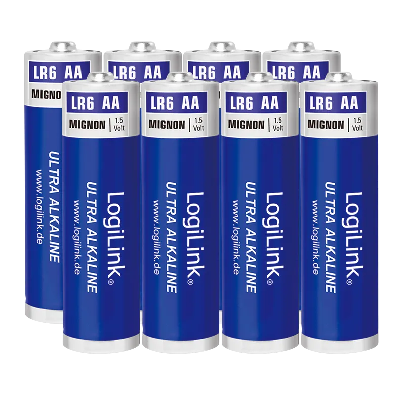 Ultra Power AA Alkaline Batterie, LR6, Mignon, 1.5V, 8er Pack
