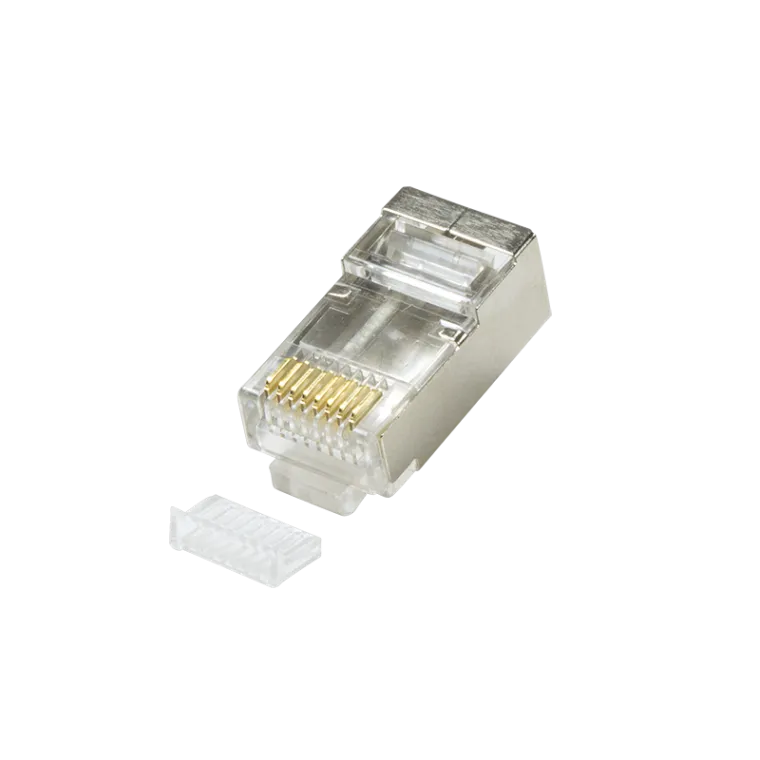 RJ45-Modularstecker, Cat.5e, geschirmt, Einfädelhilfe, 100 Stk.