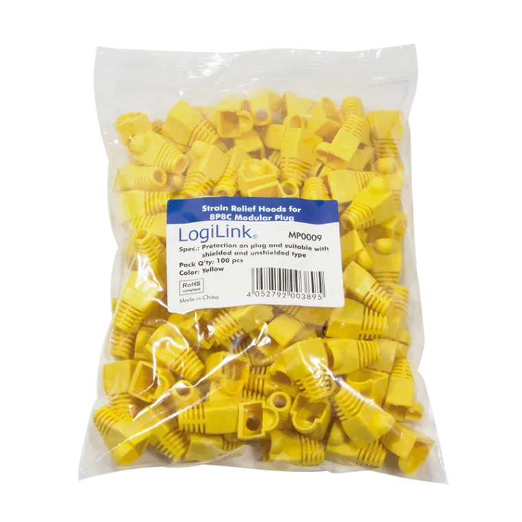 RJ45-Stecker Knickschutztülle, 5,8 mm, Gelb, 100 Stk.