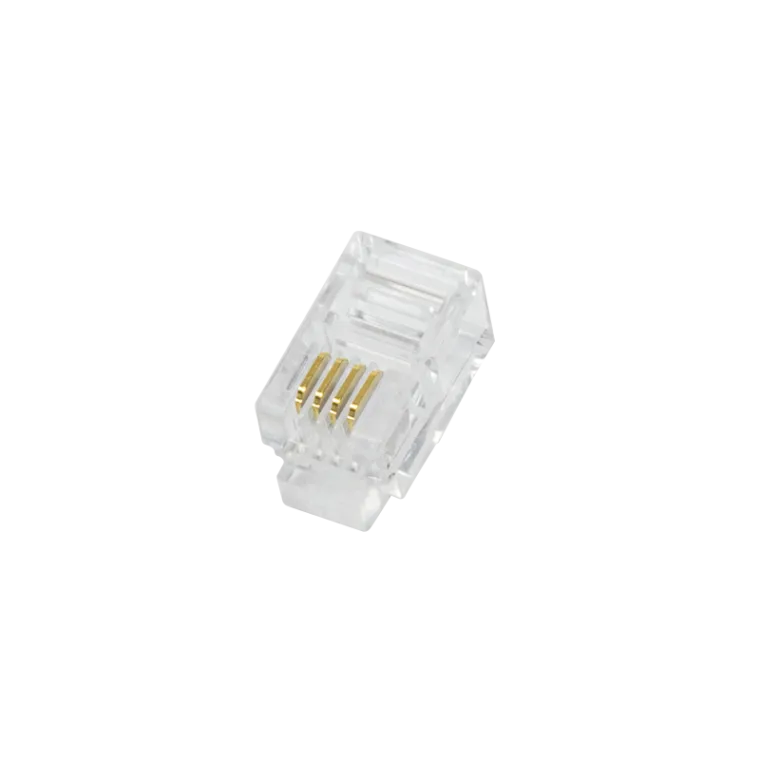 RJ10-Modularstecker, 4P4C, ungeschirmt, 100 Stk.