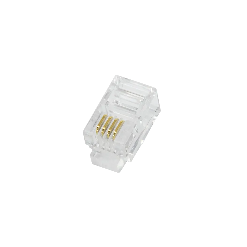 RJ10-Modularstecker, 4P4C, ungeschirmt, 100 Stk.