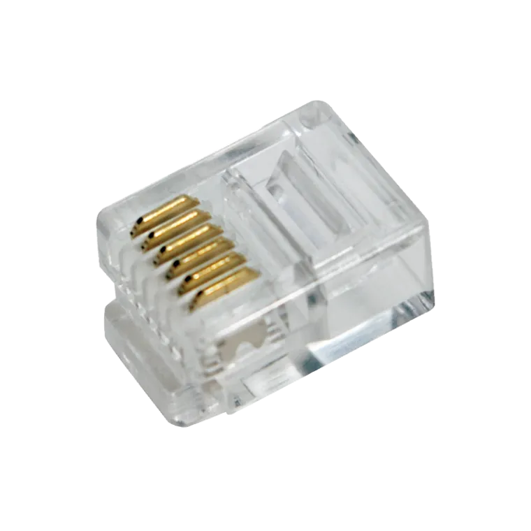 RJ12-Modularstecker, 6P6C, ungeschirmt, 100 Stk.