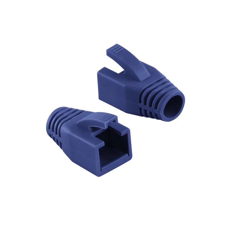 RJ45-Stecker Knickschutztülle, 8,0 mm, Blau, 50 Stk.
