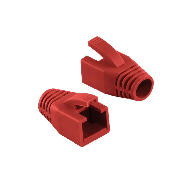 RJ45-Stecker Knickschutztülle, 8,0 mm, Rot, 50 Stk.