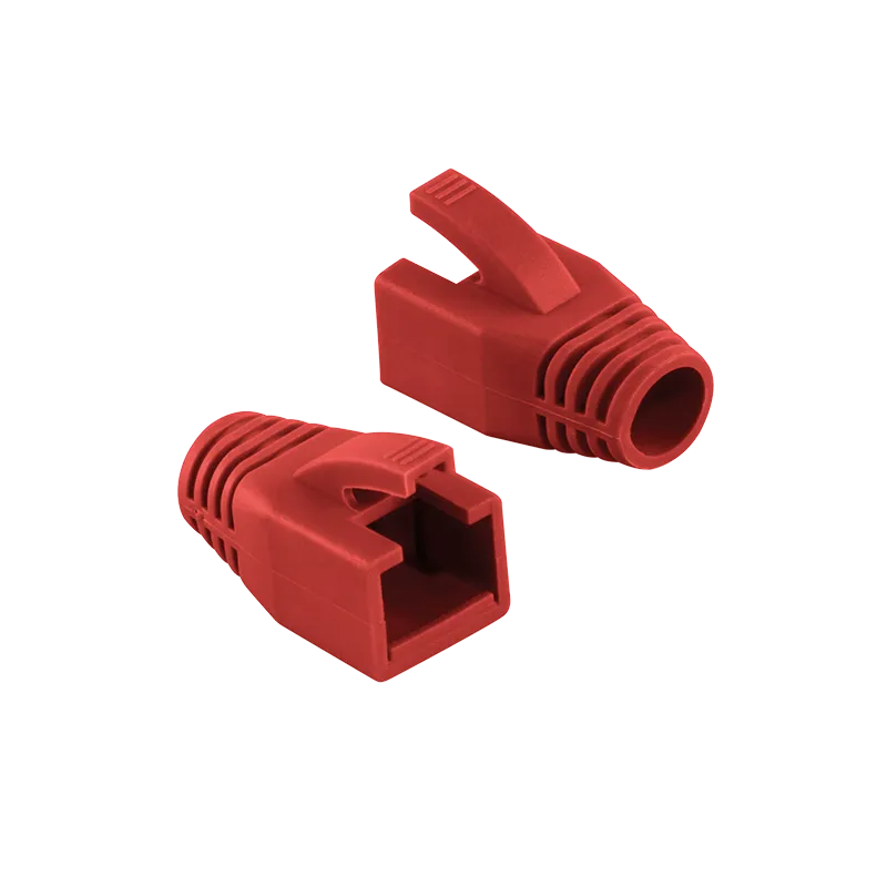 RJ45-Stecker Knickschutztülle, 8,0 mm, Rot, 50 Stk.