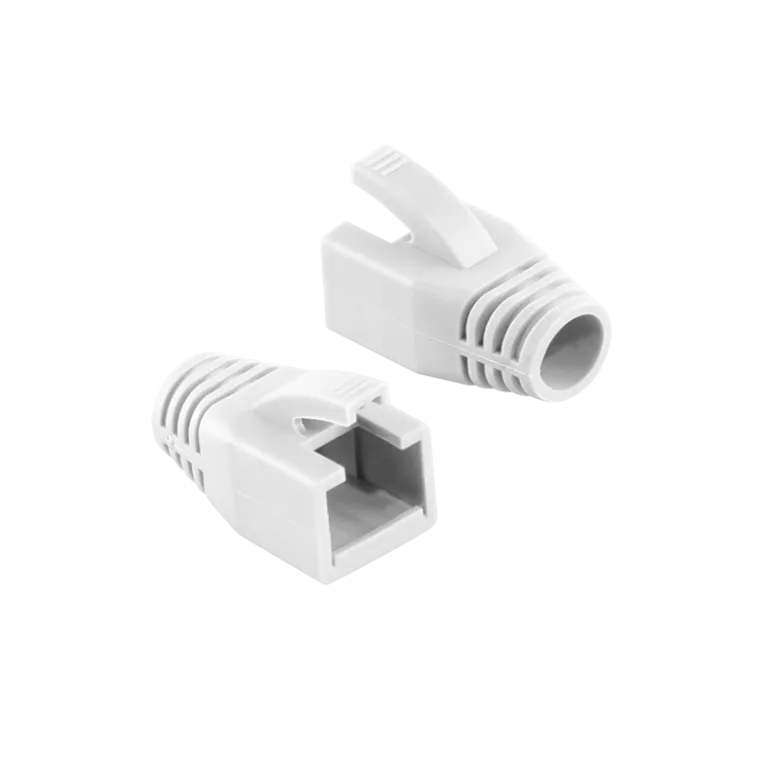 RJ45-Stecker Knickschutztülle, 8,0 mm, Weiß, 50 Stk.