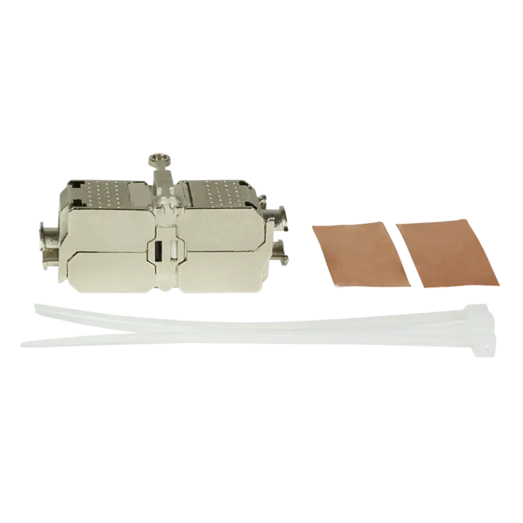 Feldkonfektionierbarer Kabelverbinder, Cat.6A, geschirmt, mit Halteöse