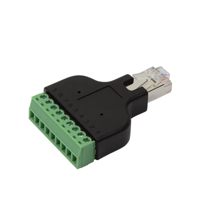 RJ45 Stecker auf Terminal Block 8-Pin Adapter