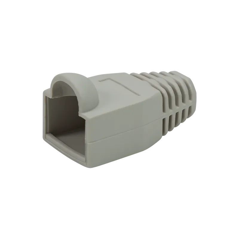 RJ45-Stecker Knickschutztülle, 6,5 mm, Grau, 50 Stk.