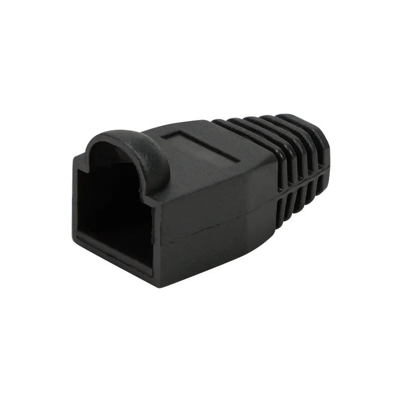 RJ45-Stecker Knickschutztülle, 6,5 mm, Schwarz, 50 Stk.