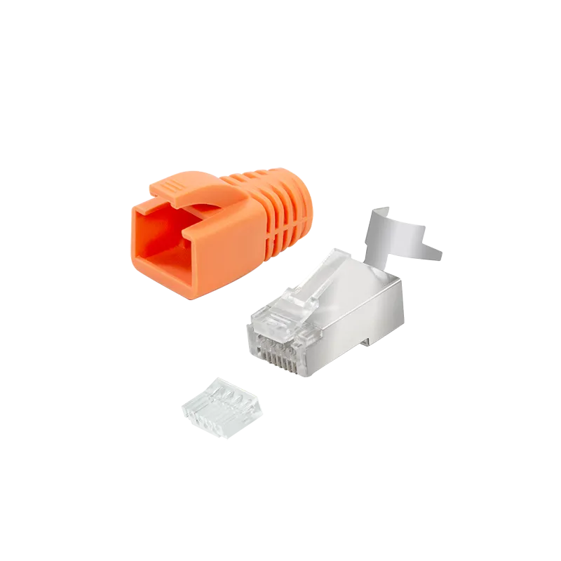 Cat.6A RJ45 Modular Stecker für Cat.6A & Cat.7 Verlegekabel, 10er Pack