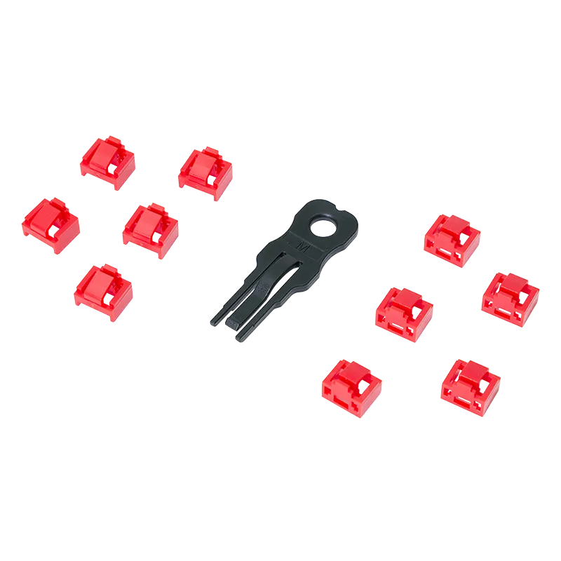 RJ45-Port-Schloss, Blocker u. Staubschutz, Set mit 10 Schlössern und 1 Schlüssel