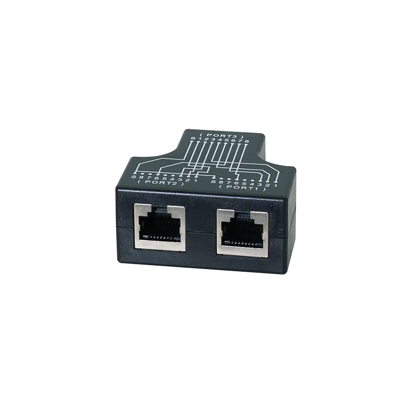 Cable Sharing Adapter 1x RJ45 Buchse auf 2x RJ45 Buchse, 10/100BT