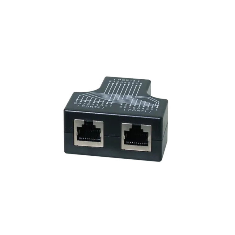 Cable Sharing Adapter 1x RJ45 Buchse auf 2x RJ45 Buchse, 1:1 parallel