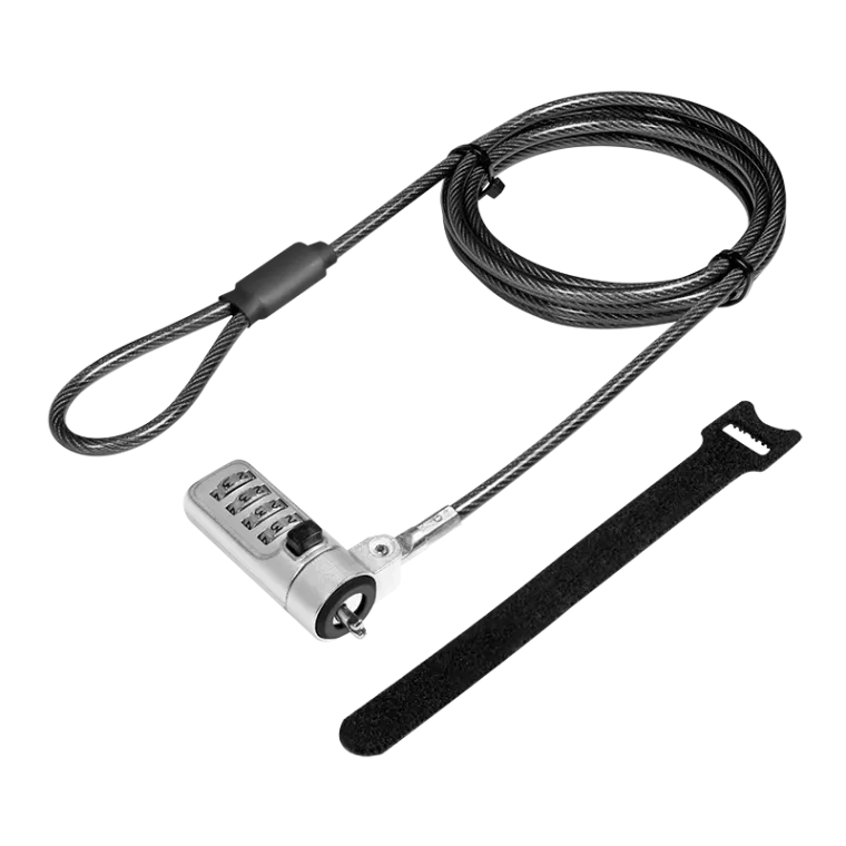 Notebook Diebstahlsicherung mit Noble Lock Zahlenschloss