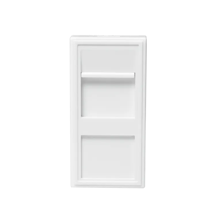 Modularer Einsatz für 45 x 45 System, 1-Port, 22,5 x 45 mm, Weiß