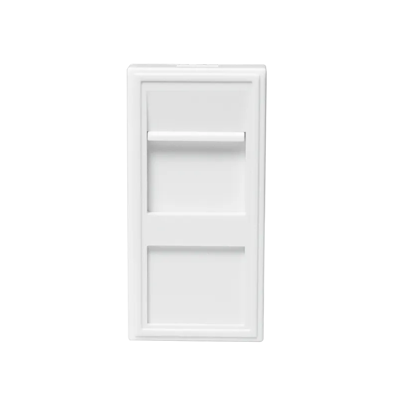 Modularer Einsatz für 45 x 45 System, 1-Port, 22,5 x 45 mm, Weiß