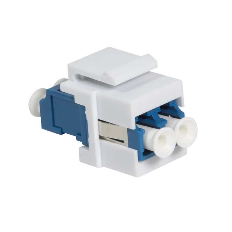 LWL LC-Duplex Kupplung für den Einbau in Keystone Panels, Singlemode