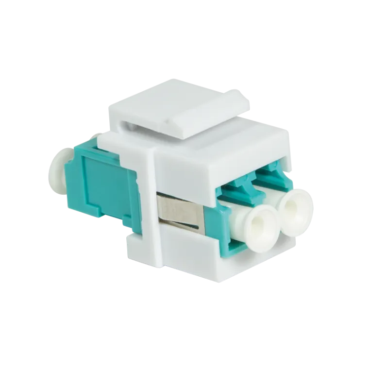 LWL LC-Duplex Kupplung für den Einbau in Keystone Panels, Multimode