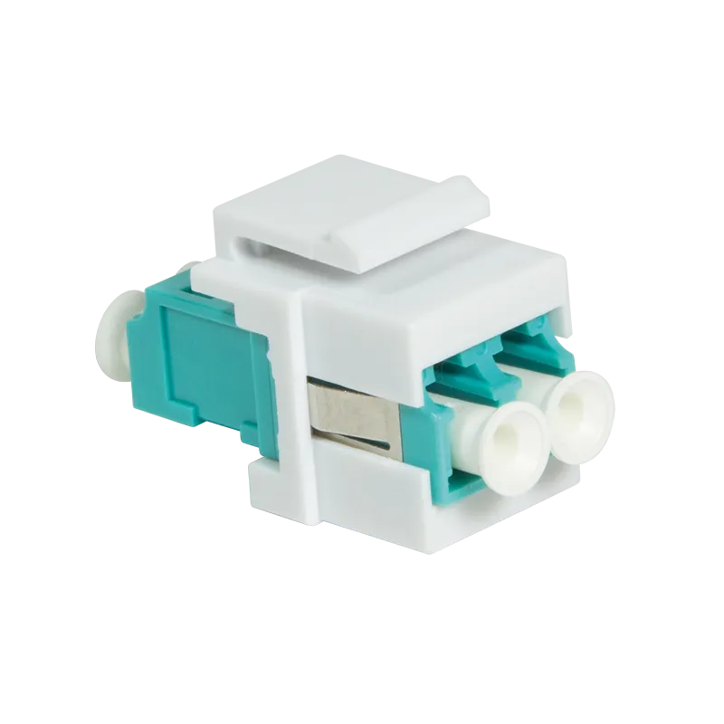 LWL LC-Duplex Kupplung für den Einbau in Keystone Panels, Multimode