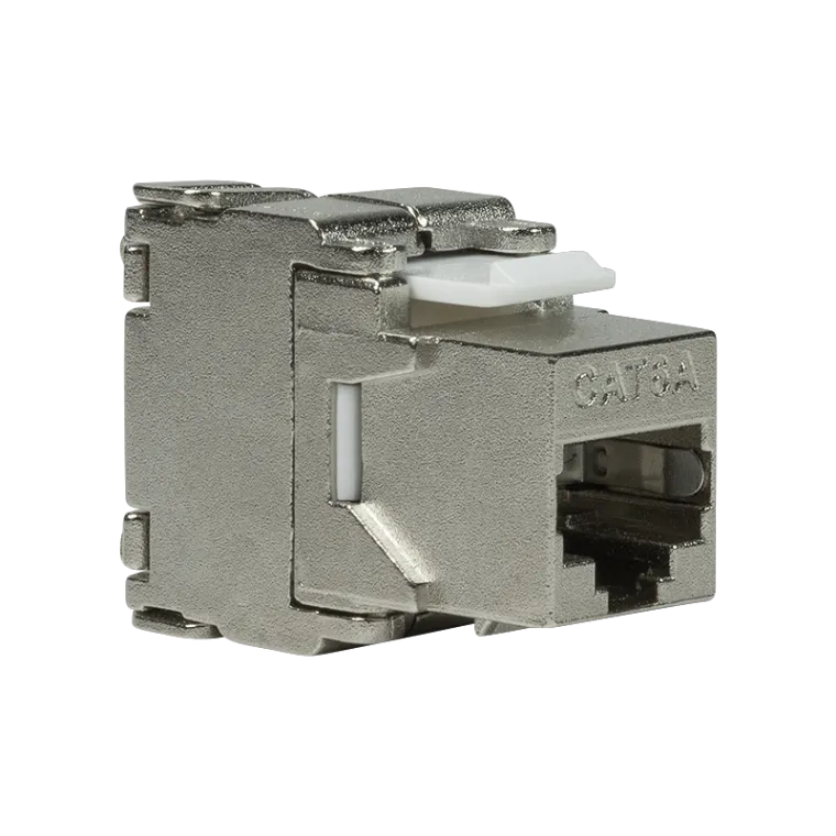 Cat.6A Keystone Buchse STP 22-24 AWG, werkzeuglos, 17,2 mm breit