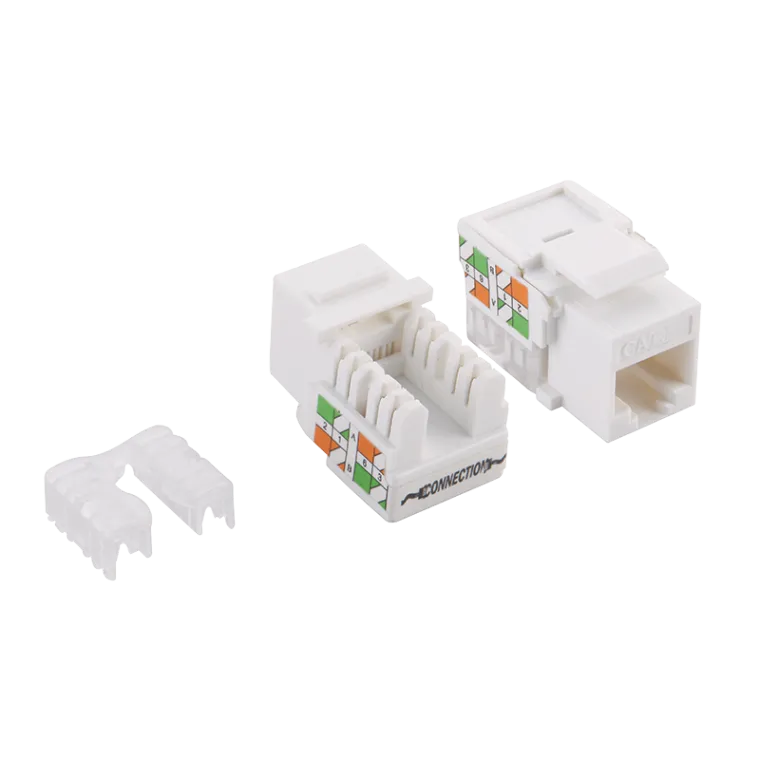 Cat.5e Keystone Buchse UTP, 90° LSA-Anschluss, 18,8 mm breit