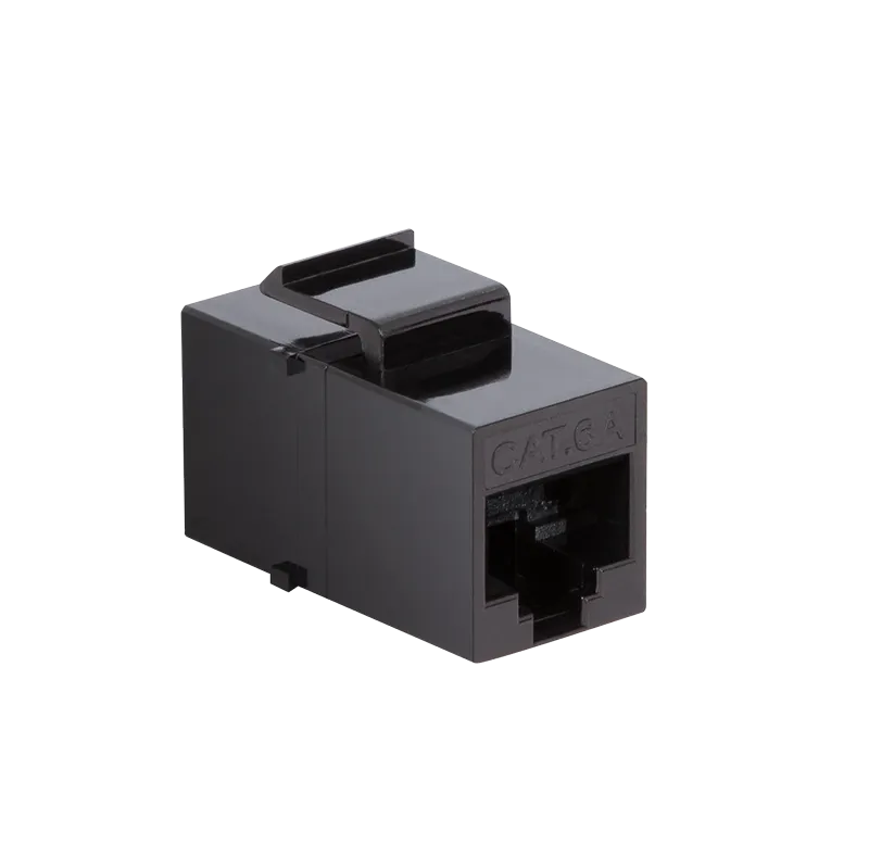 Cat.6A Keystone Kupplung 2 x RJ45 UTP, nur 14,6 mm breit, kleine Bauform