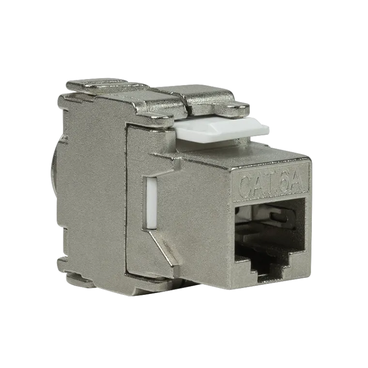 Cat.6A Keystone Buchse STP 22-26 AWG, werkzeuglos, 17,2 mm breit
