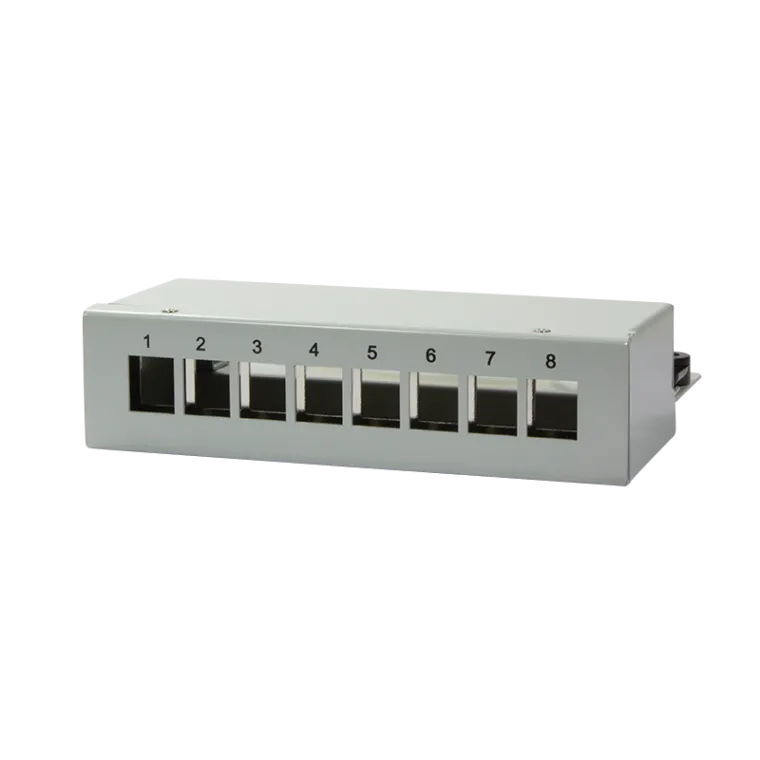 Deskop Keystone Panel für bis zu 8 Keystone Module, geschirmt
