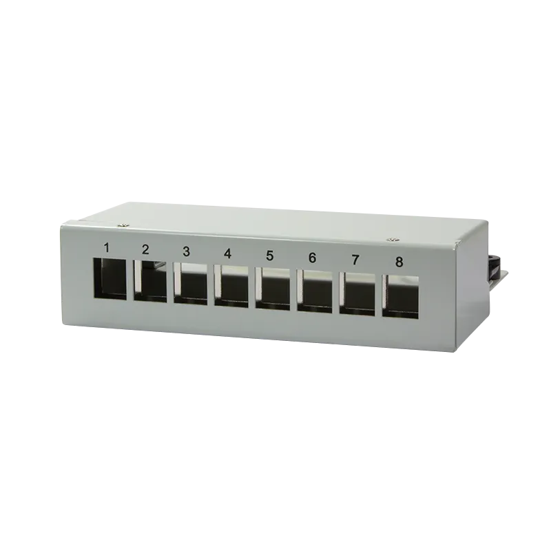 Deskop Keystone Panel für bis zu 8 Keystone Module, geschirmt