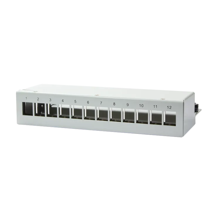 Deskop Keystone Panel für bis zu 12 Keystone Module, geschirmt