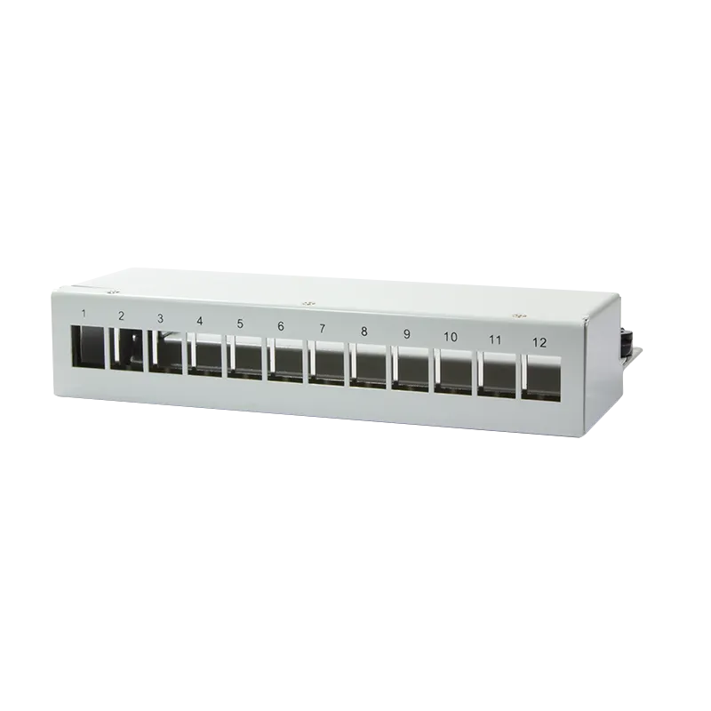 Deskop Keystone Panel für bis zu 12 Keystone Module, geschirmt