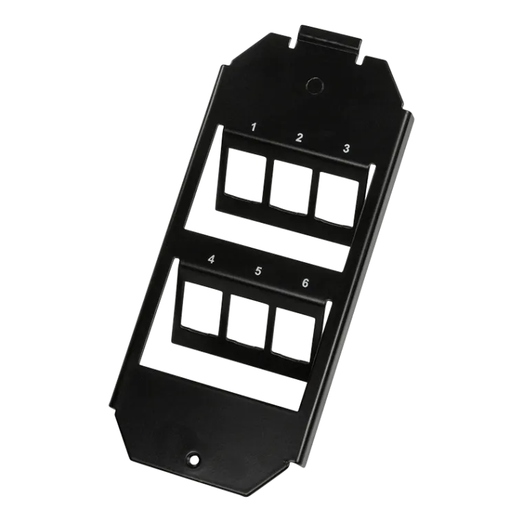 6 Port Bodentankeinsatz für 2 x 3 Keystone Module (165 mm System)
