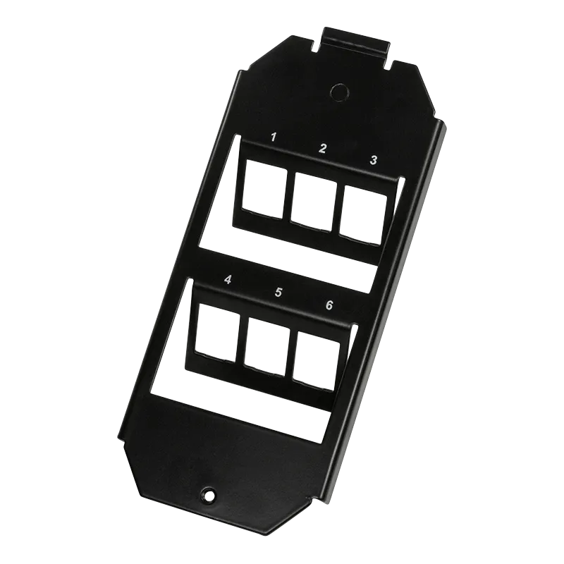 6 Port Bodentankeinsatz für 2 x 3 Keystone Module (165 mm System)