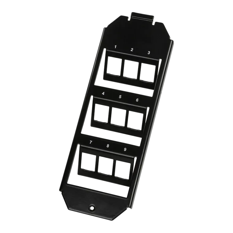9 Port Bodentankeinsatz für 3 x 3 Keystone Module (208 mm System)