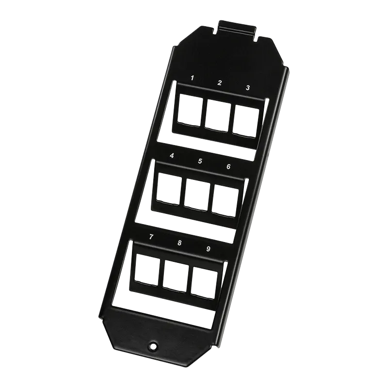 9 Port Bodentankeinsatz für 3 x 3 Keystone Module (208 mm System)