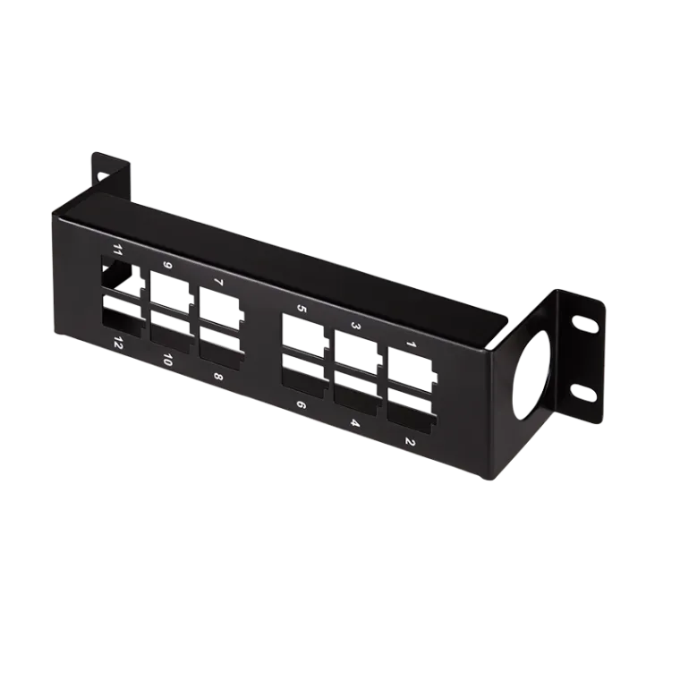 Halterung für 12 Keystone-Module, 10 Zoll- oder Wandmontage