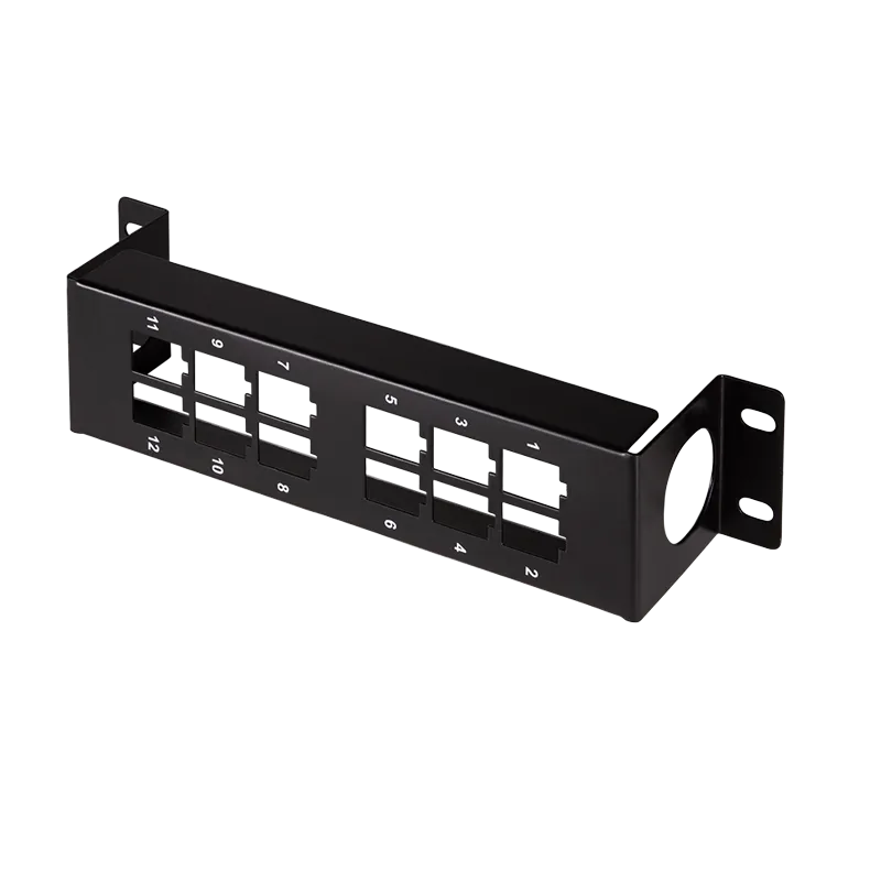 Halterung für 12 Keystone-Module, 10 Zoll- oder Wandmontage