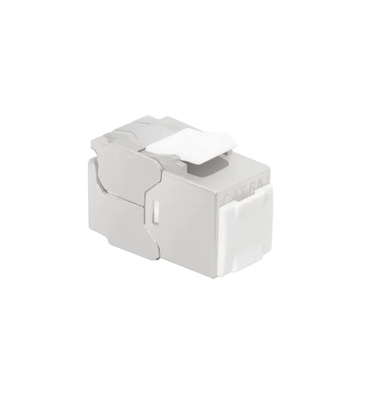 Cat.6A Keystone Buchse STP 22–26 AWG, 24er Pack, mit Staubschutzklappe