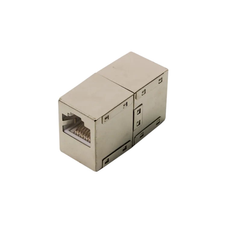 RJ45 Mini Patchkabelverbinder, Cat.5e, geschirmt, Metallgehäuse