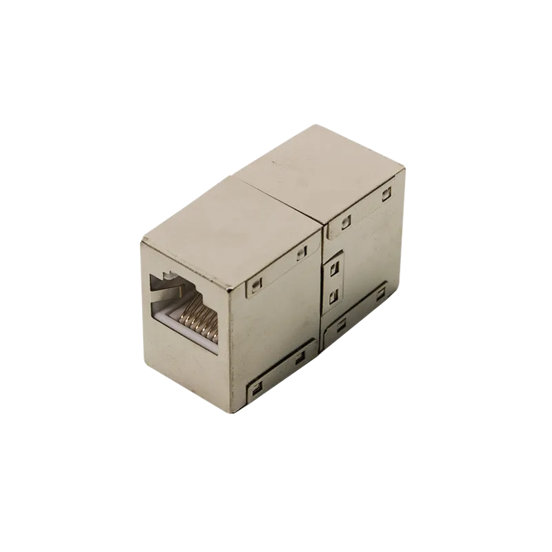 RJ45 Mini Patchkabelverbinder, Cat.5e, geschirmt, Metallgehäuse