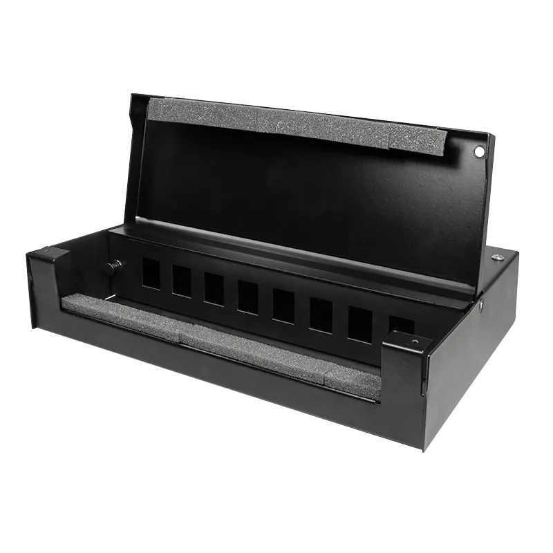 Konsolidierungspunkt-Gehäuse 8/12-Port, Schwarz
